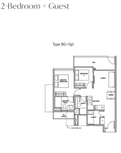 royal-green-2-bedroom-guest-floor-plan-type-bg-1-singapore